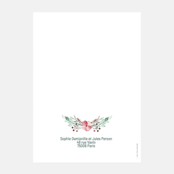 Floral Botanical Wedding Invitation