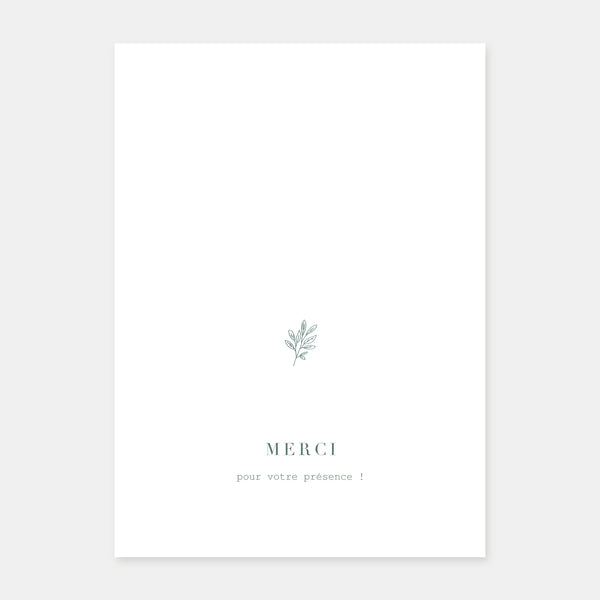 Brindille wedding booklet