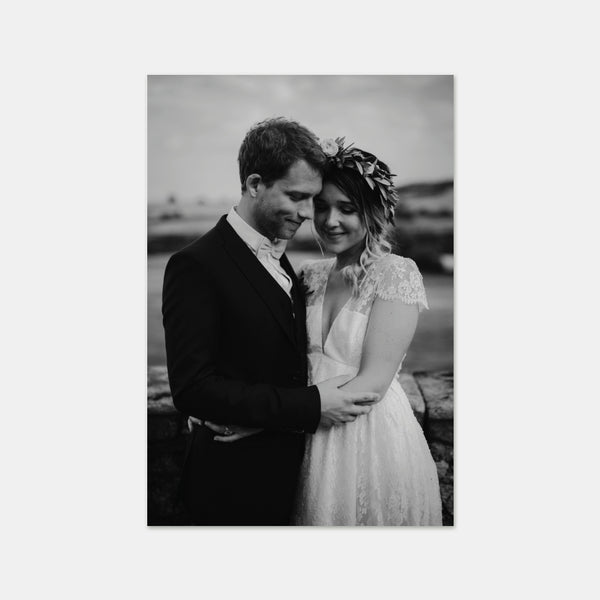 Wedding thank you card foliage sketch