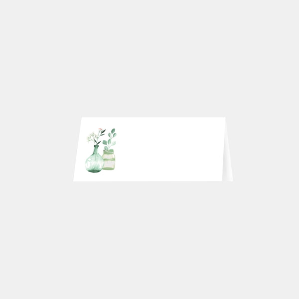 Aquarell-Platzmarker im Country-Chic-Stil – 20 Stück