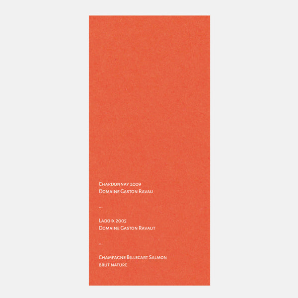Modern Circle Wedding Menu