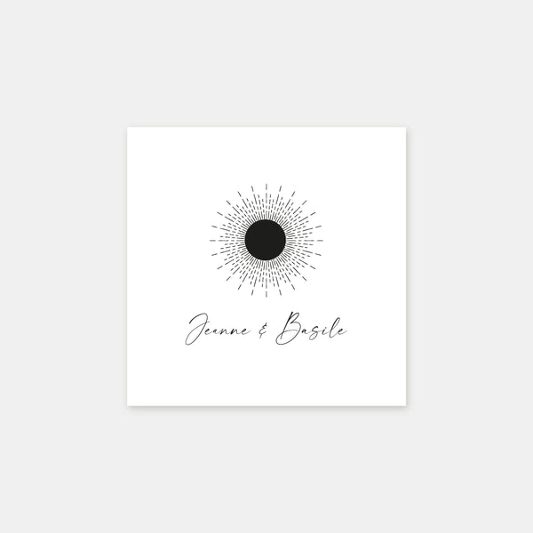 Personalisierter Sonnenuntergangsstempel