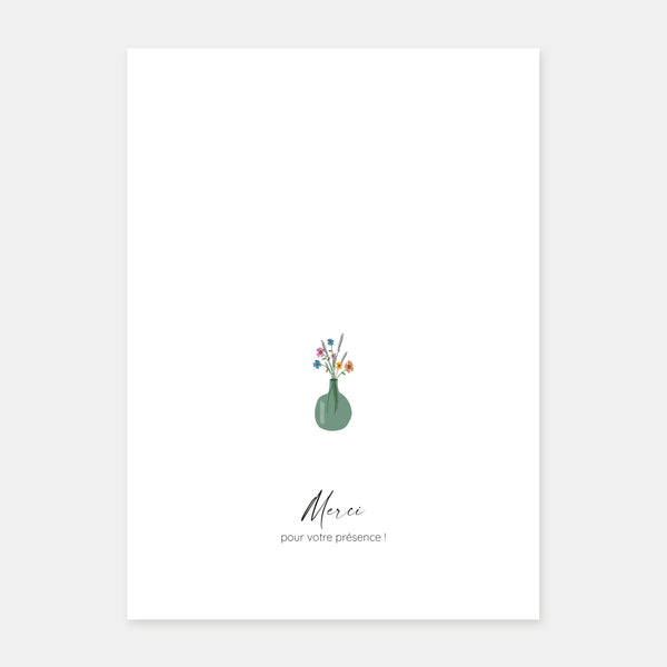 Foliage wedding booklet