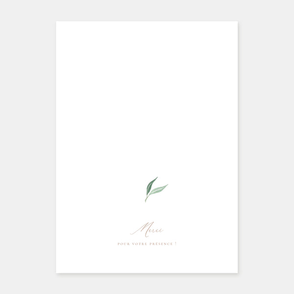 Wedding booklet Watercolor field
