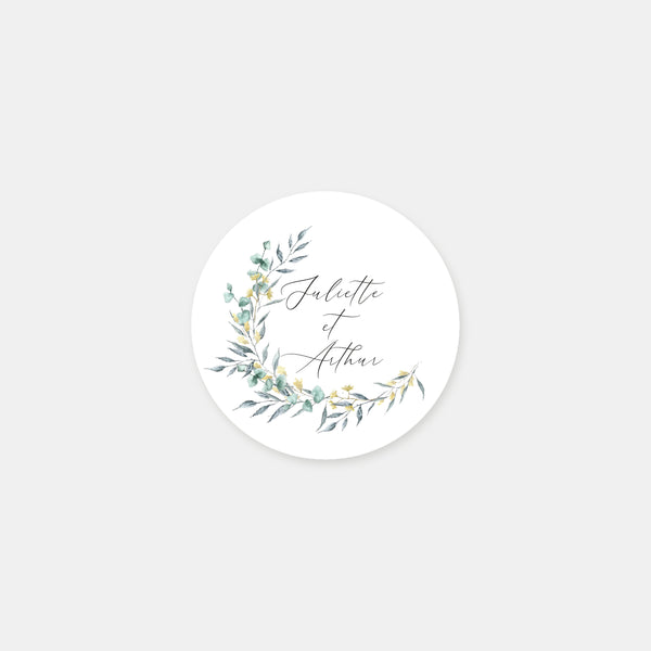 Personalized Juliet crown stickers - 48ex