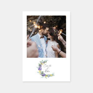 Dankeskarte für Camilles Kronenhochzeit