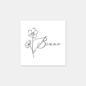 Personalized cherry blossom stamp