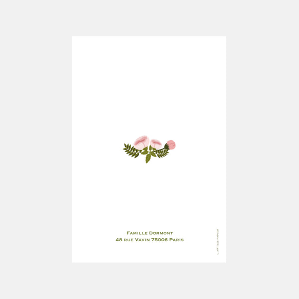 Peony birth announcement