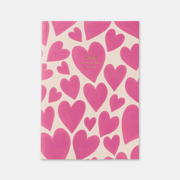 A5-Notizbuch Rosa Liebe