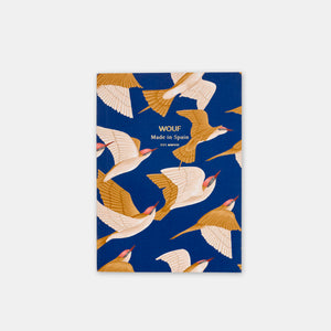 A6-Notizbuch Blaue Vögel