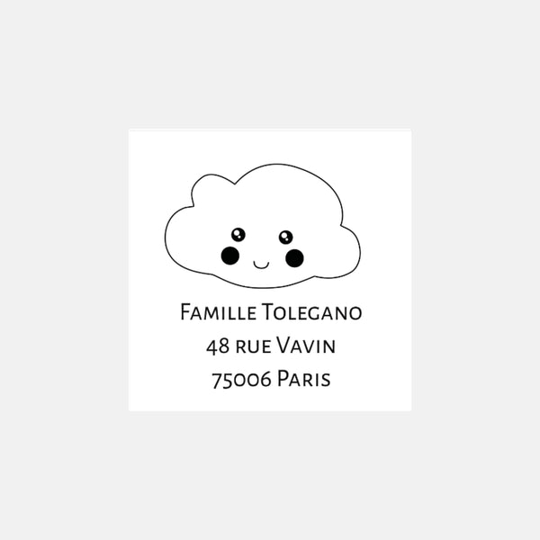 Personalisierter Wolkenstempel