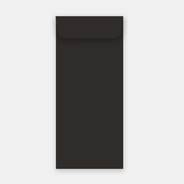 Beutel 115x324 mm, schwarzes Pergament