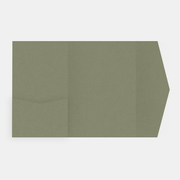 Pockart 180 kraft Olive compartment card