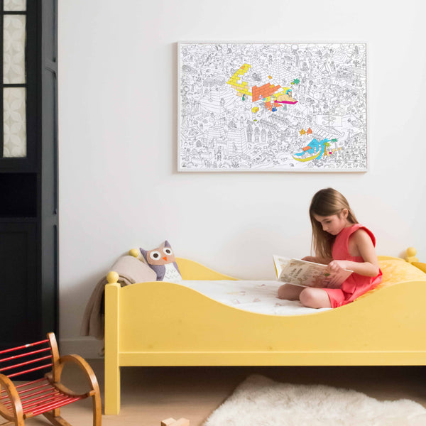 Giant coloring poster Dinos
