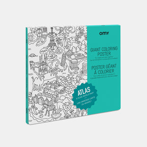 Giant Atlas Coloring Poster