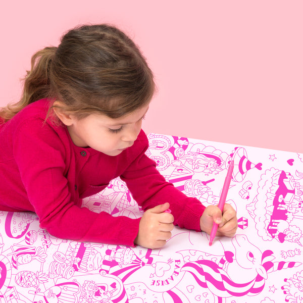 Giant coloring poster Unicorn Lily