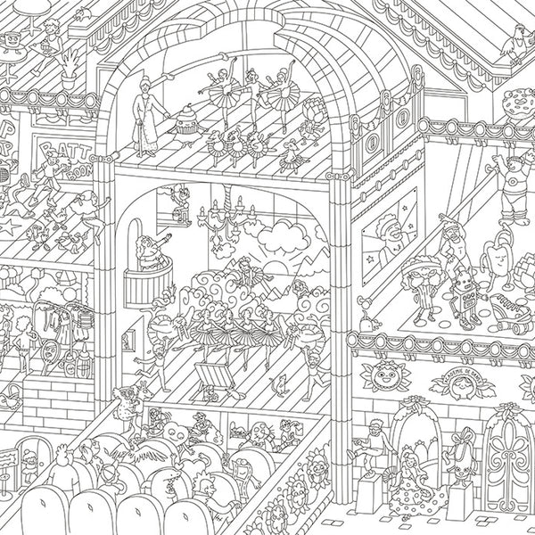 Giant coloring poster Dance
