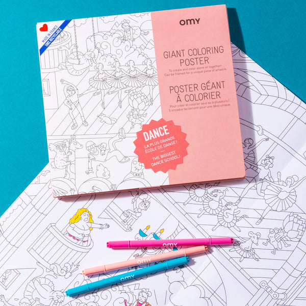 Giant coloring poster Dance