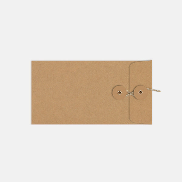 Long zipper pouch Japanese kraft material