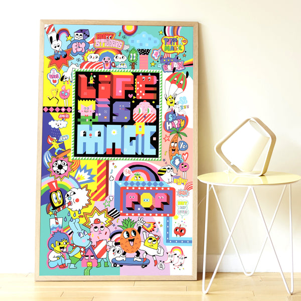 Mein Poster mit Street-Art-Aufklebern