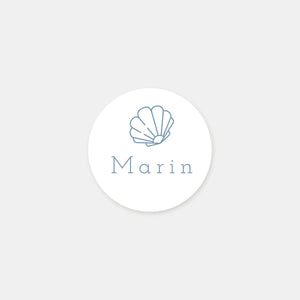 Stickers personnalisés naissance océan - 48ex