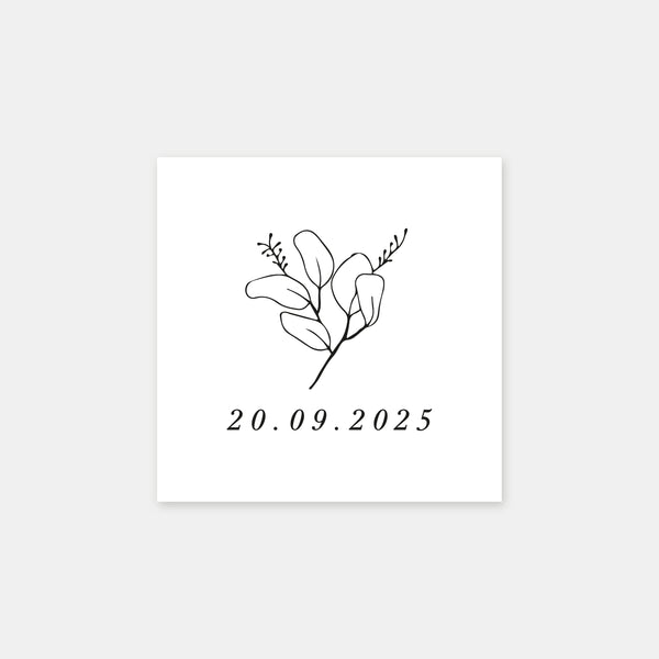 Personalisierter Eukalyptus-Skizzenstempel