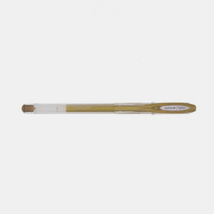 Stylo encre gel metal pointe fine or uniball