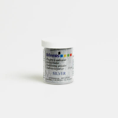 embossing powder, Silver embossing powder