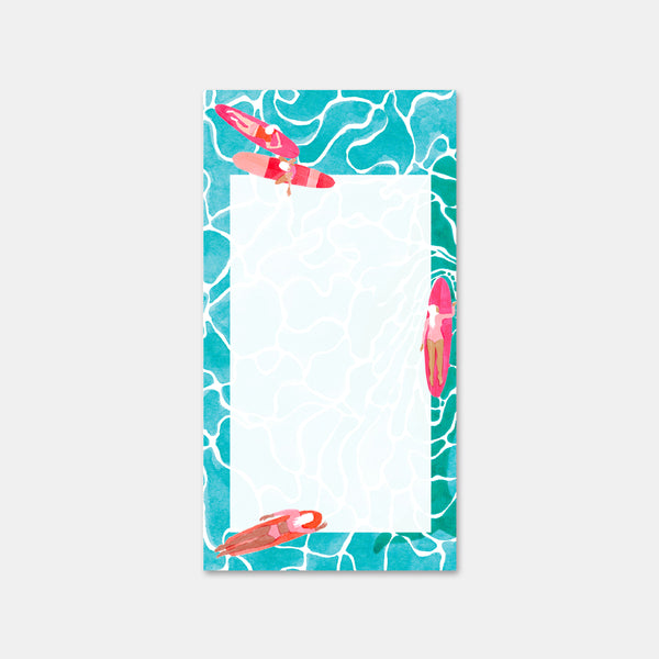 Notizblock Die Surfer