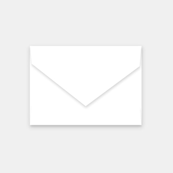 Envelope 114x162 mm white vellum