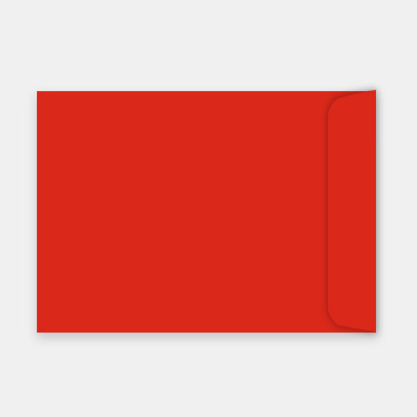 Umschlag 229x324 mm rotes Pergament