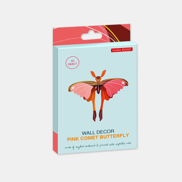 Papillon Comète rose - Studio Roof