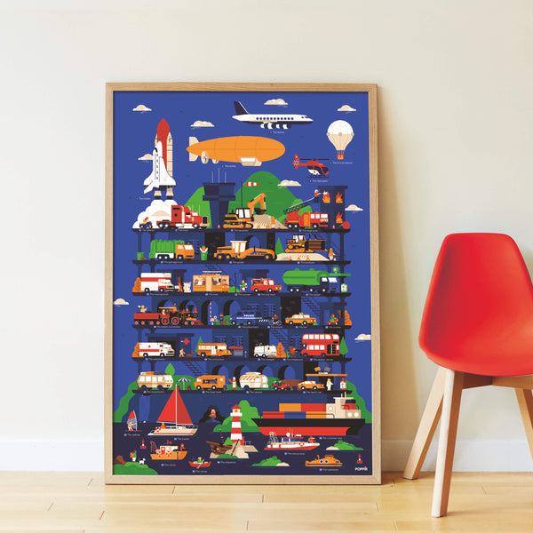 Mein Vroom-Aufkleberplakat! Die fahrzeuge